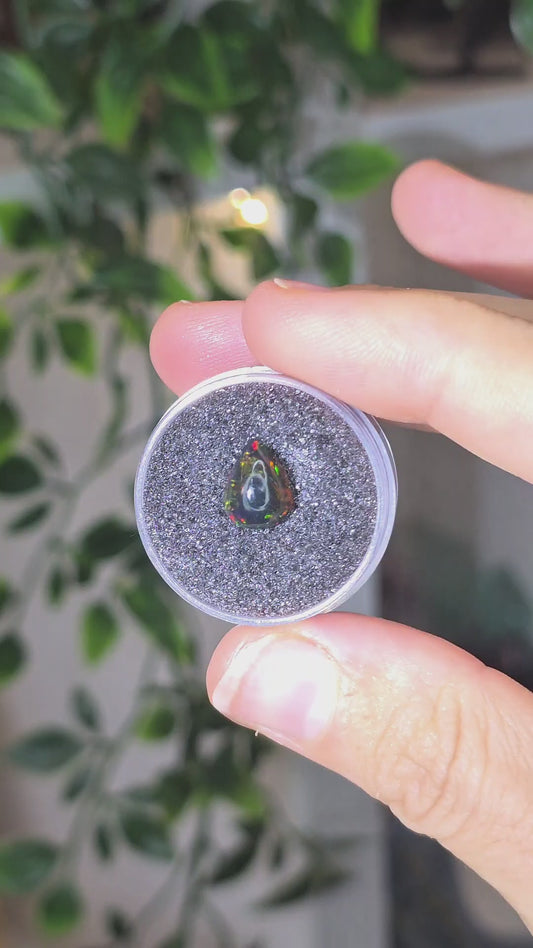 Black Opal Cabachon from Ethiopia - B