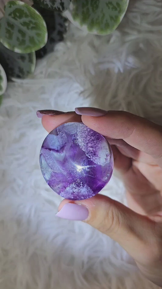 Round Fluorite Palm Y - MAS1073