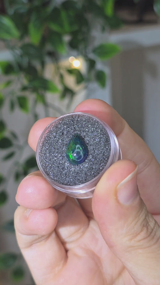 Black Opal Cabachon from Ethiopia - A
