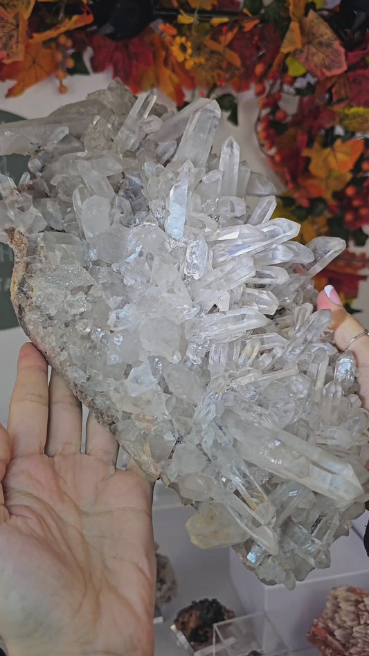Clear Quartz Cluster from Arkansas, USA - MAS3516