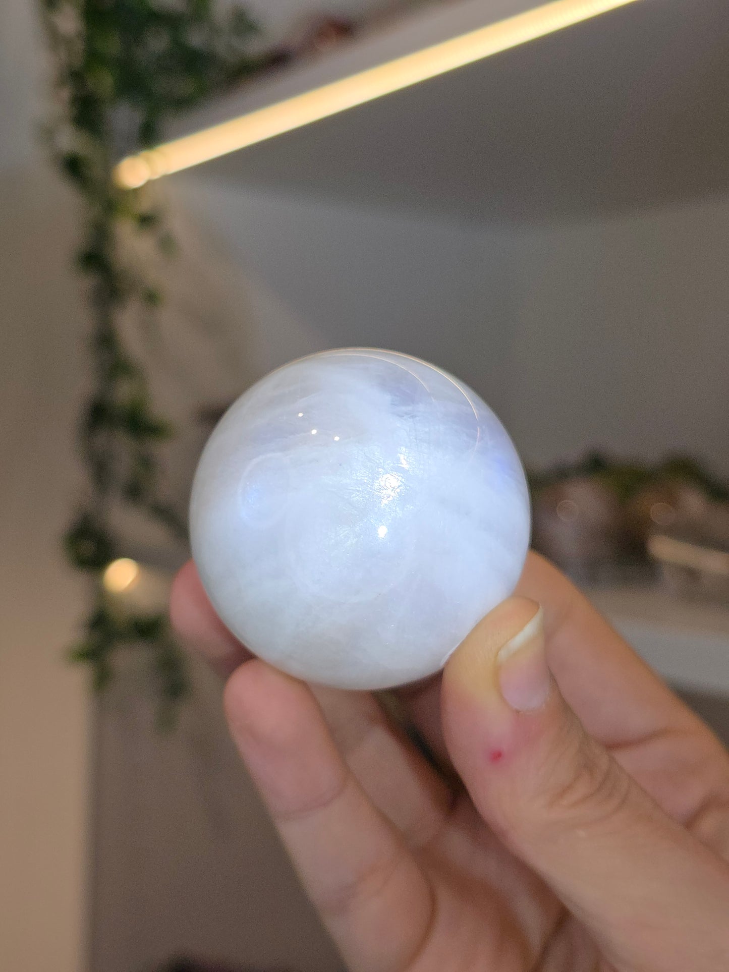 White Moonstone Spheres