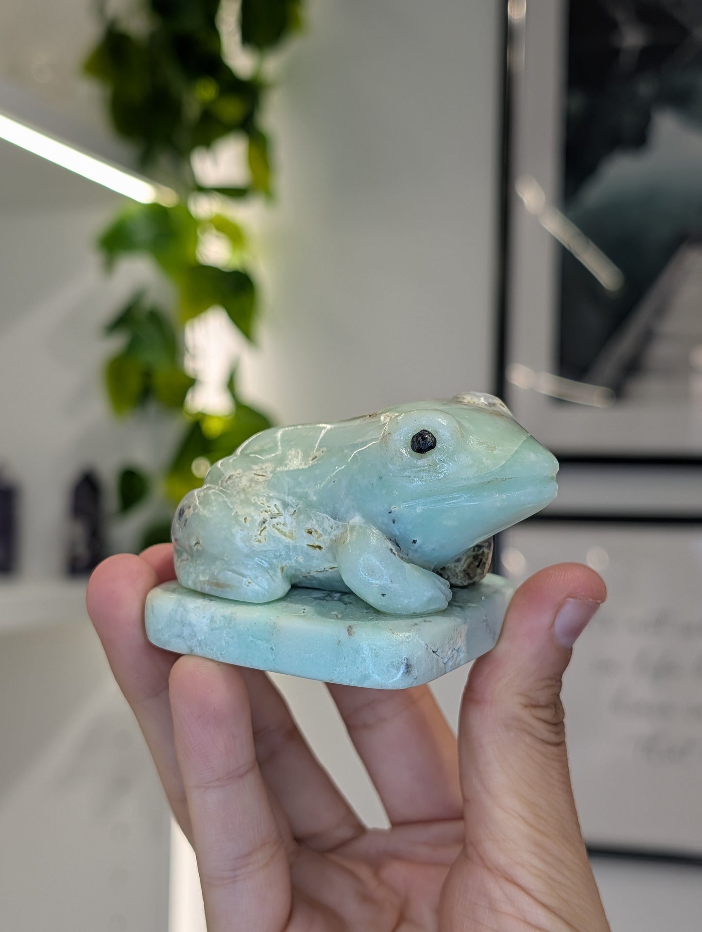 Hand Carved Indonesian Chrysoprase Frogs and Turtles