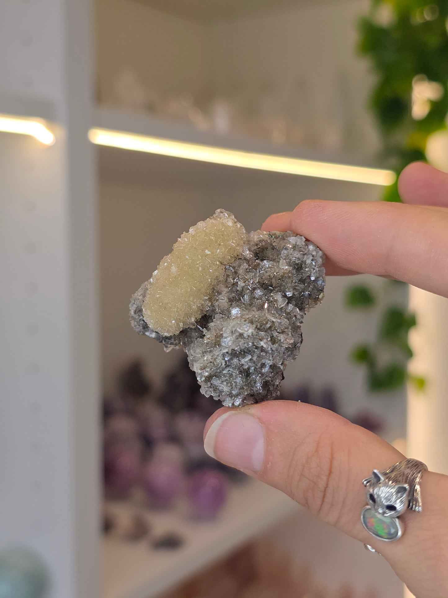 Sugary Dogtooth Calcite with Heulandite and Stilbite from Madhya Pradesh, India - L14