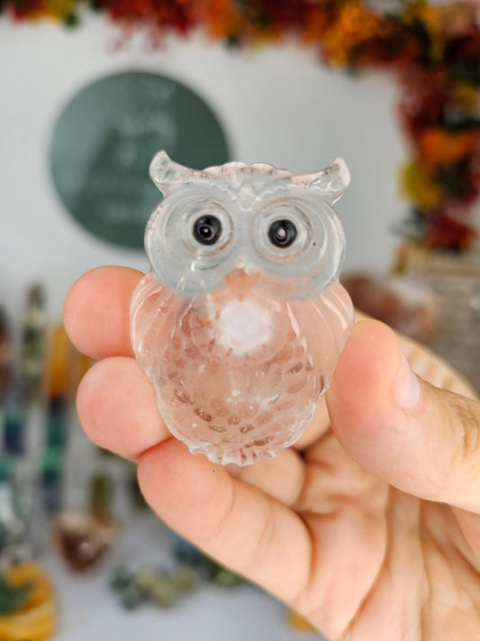 Clear Quartz Owl