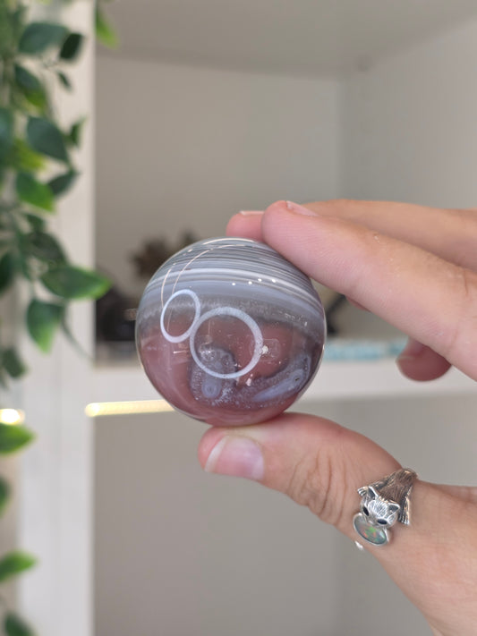 Swazi Agate Sphere from Mozambique - D30