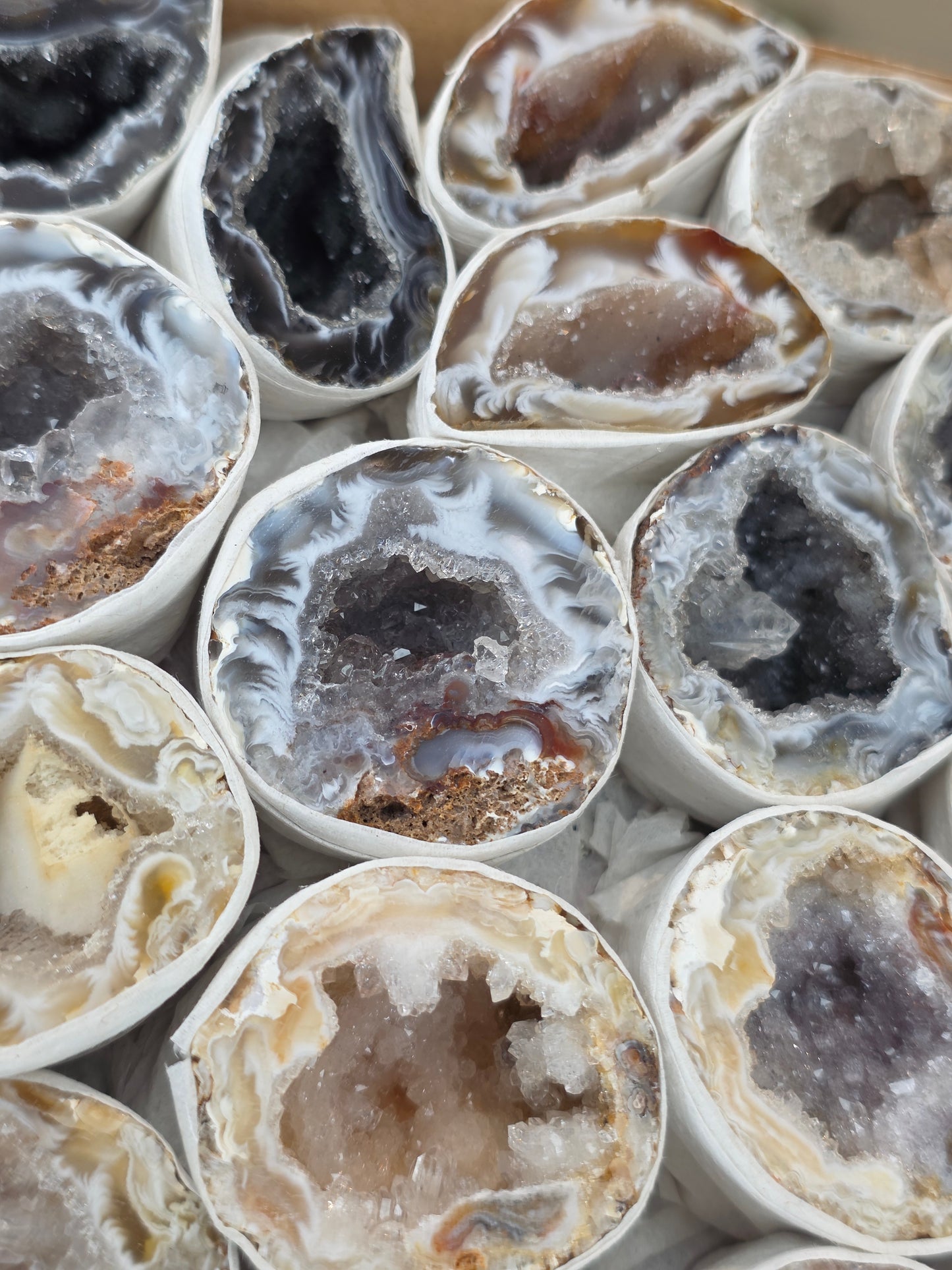 Intuitively Chosen Single Brazilian Agate Geodes