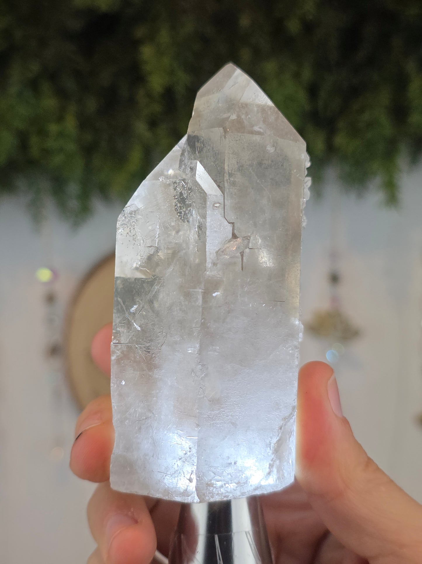 Brazilian Lemurian Smokey Quartz Tower H