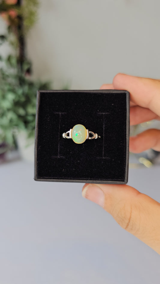 S925 Silver Opal Ring - MAS0603