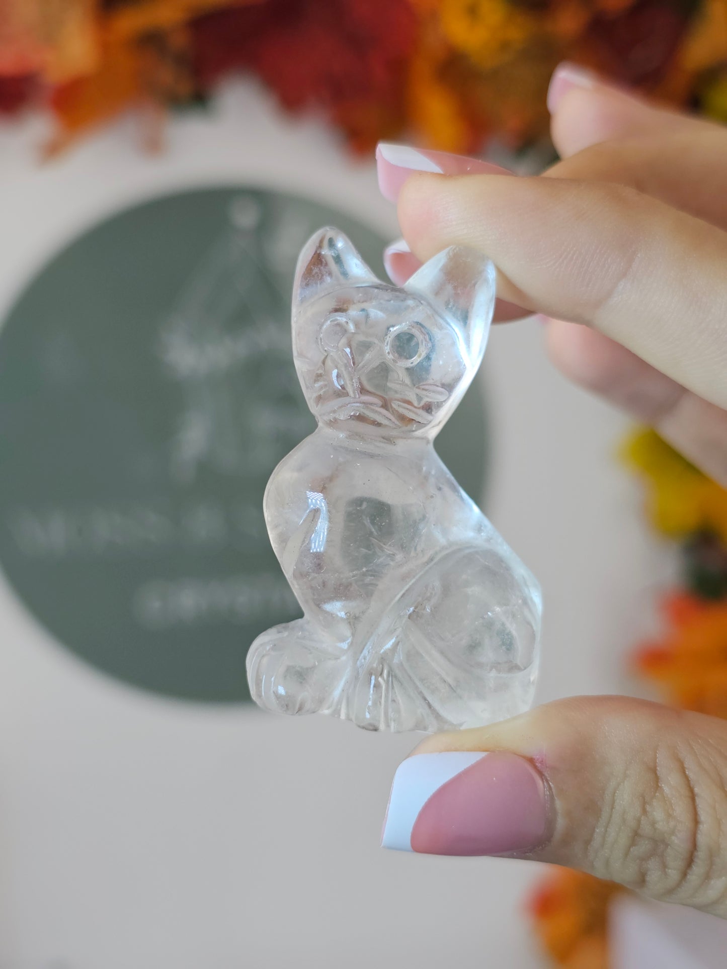 Clear Quartz Cat - MAS1292