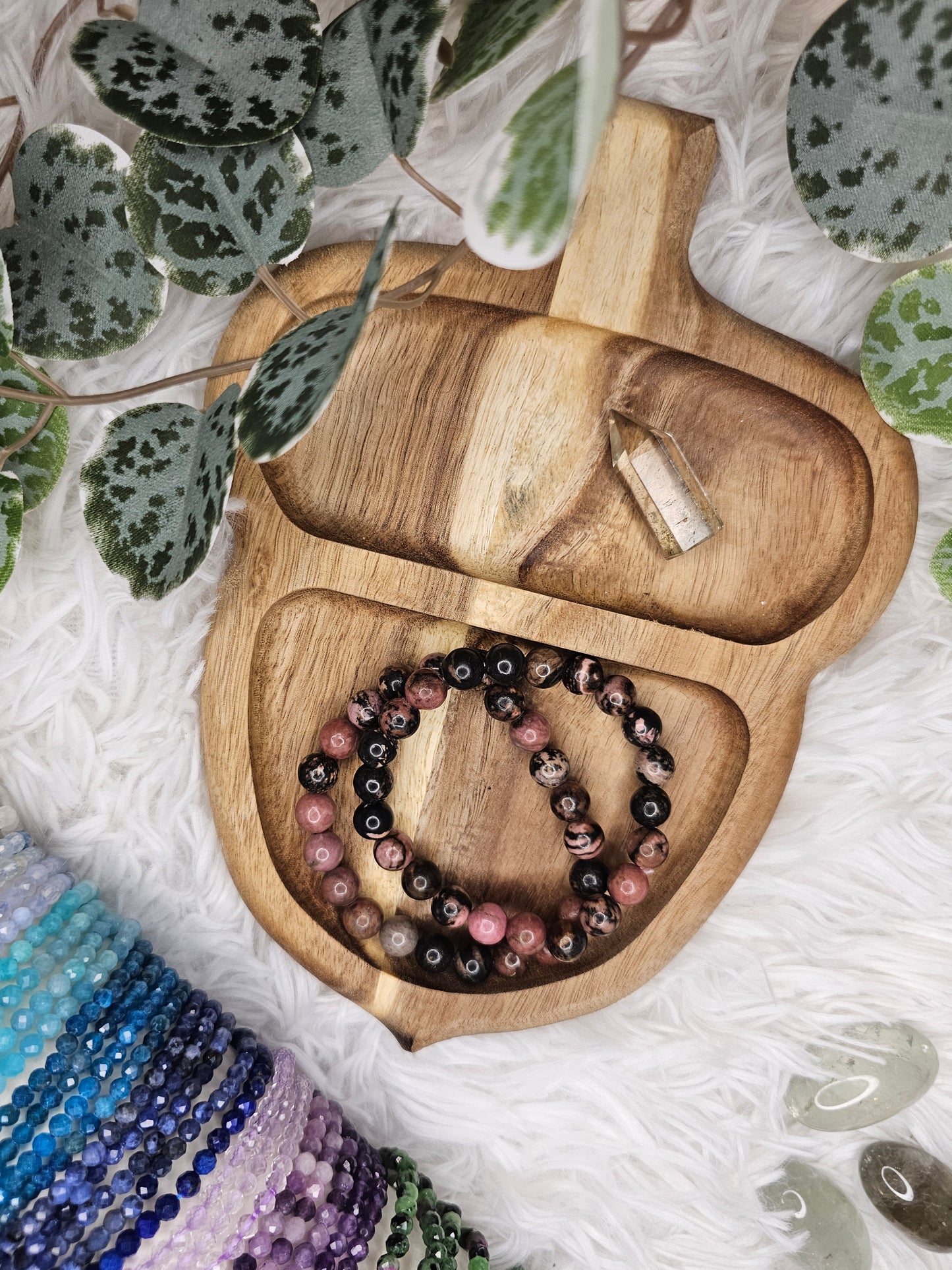 Rhodonite 8mm Bracelet - MAS0962