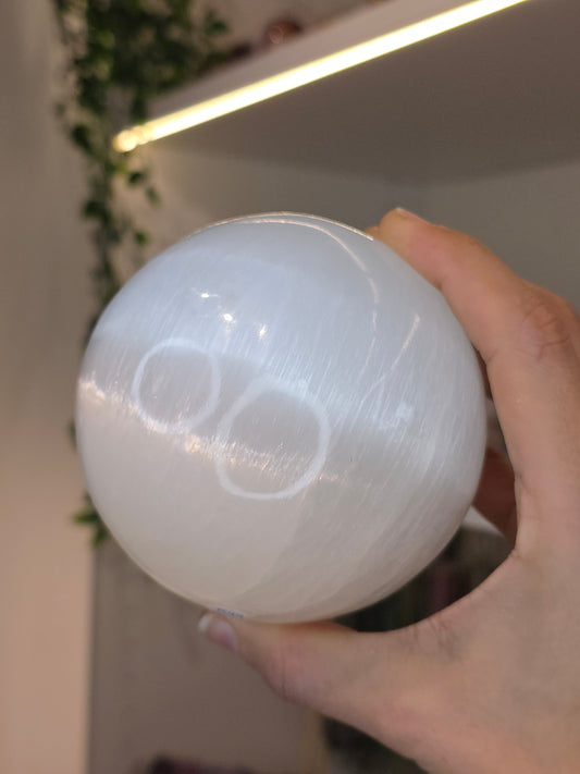 Various Size Selenite Spheres
