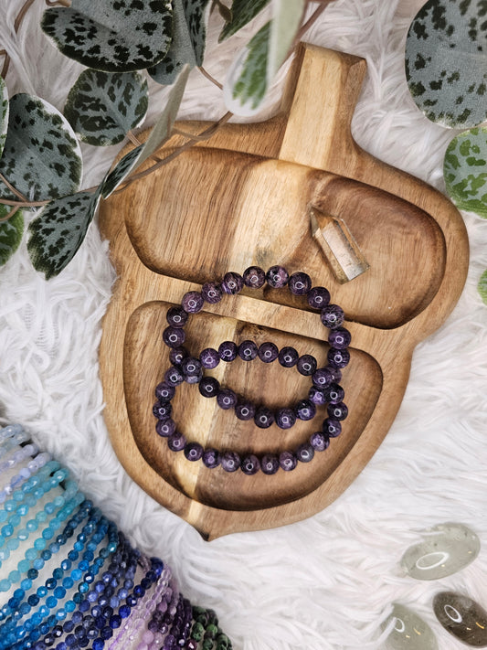 8.5mm Charoite Braclet - MAS1000