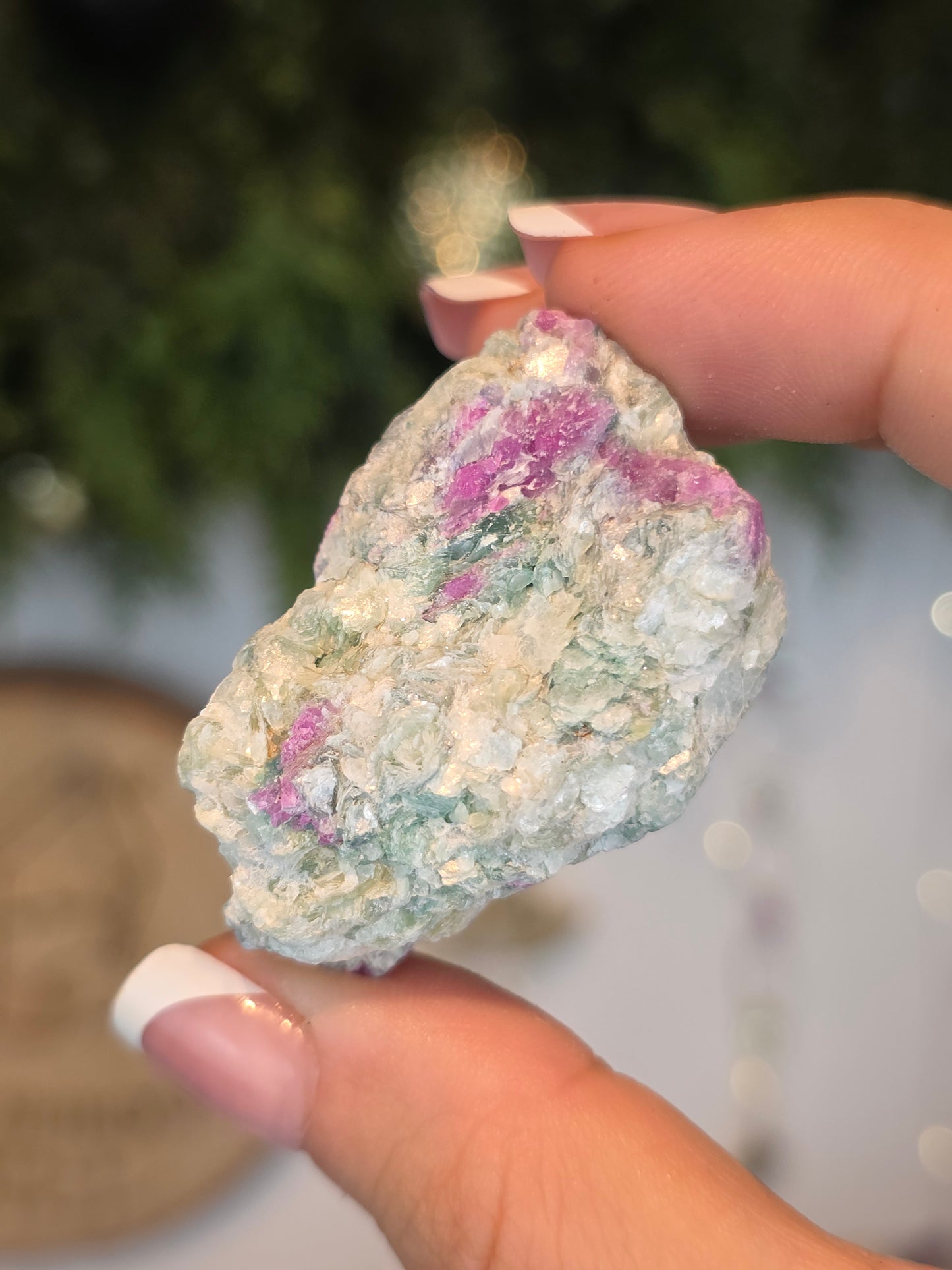 Raw Genuine Ruby with Blue Mica Xiang Jing, China - MAS6105