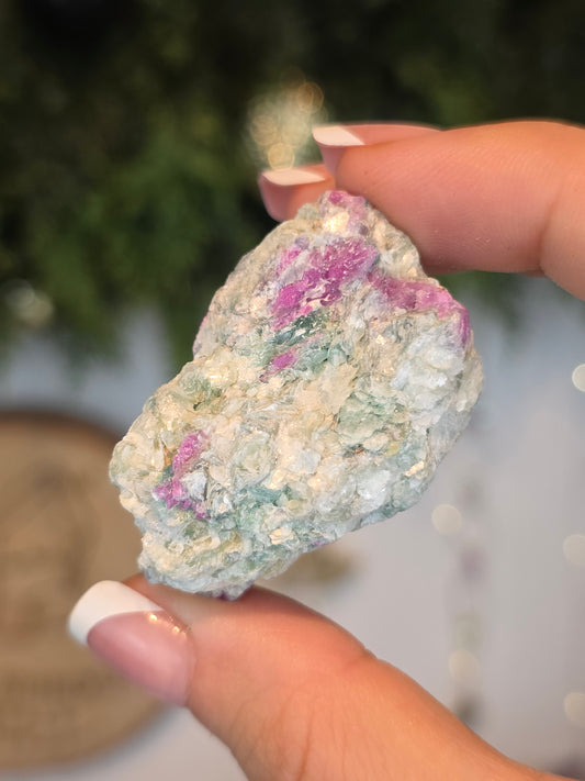 Raw Genuine Ruby with Blue Mica Xiang Jing, China - MAS6105