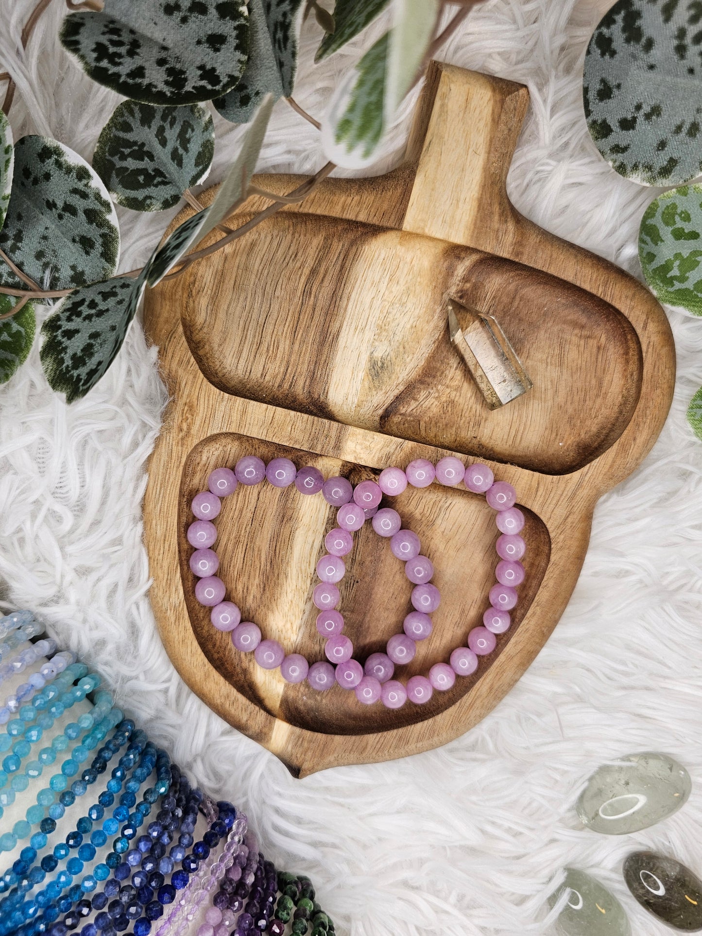 8mm High Quality Kunzite Braclet - MAS0999