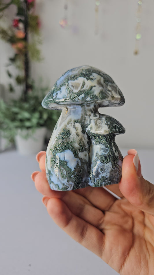 Moss Agate Mushroom C - MAS0653