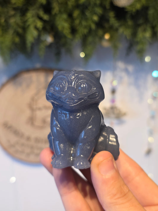 KPop Demon Hunter Tiger/Cat in Blue Aventurine - MAS6001