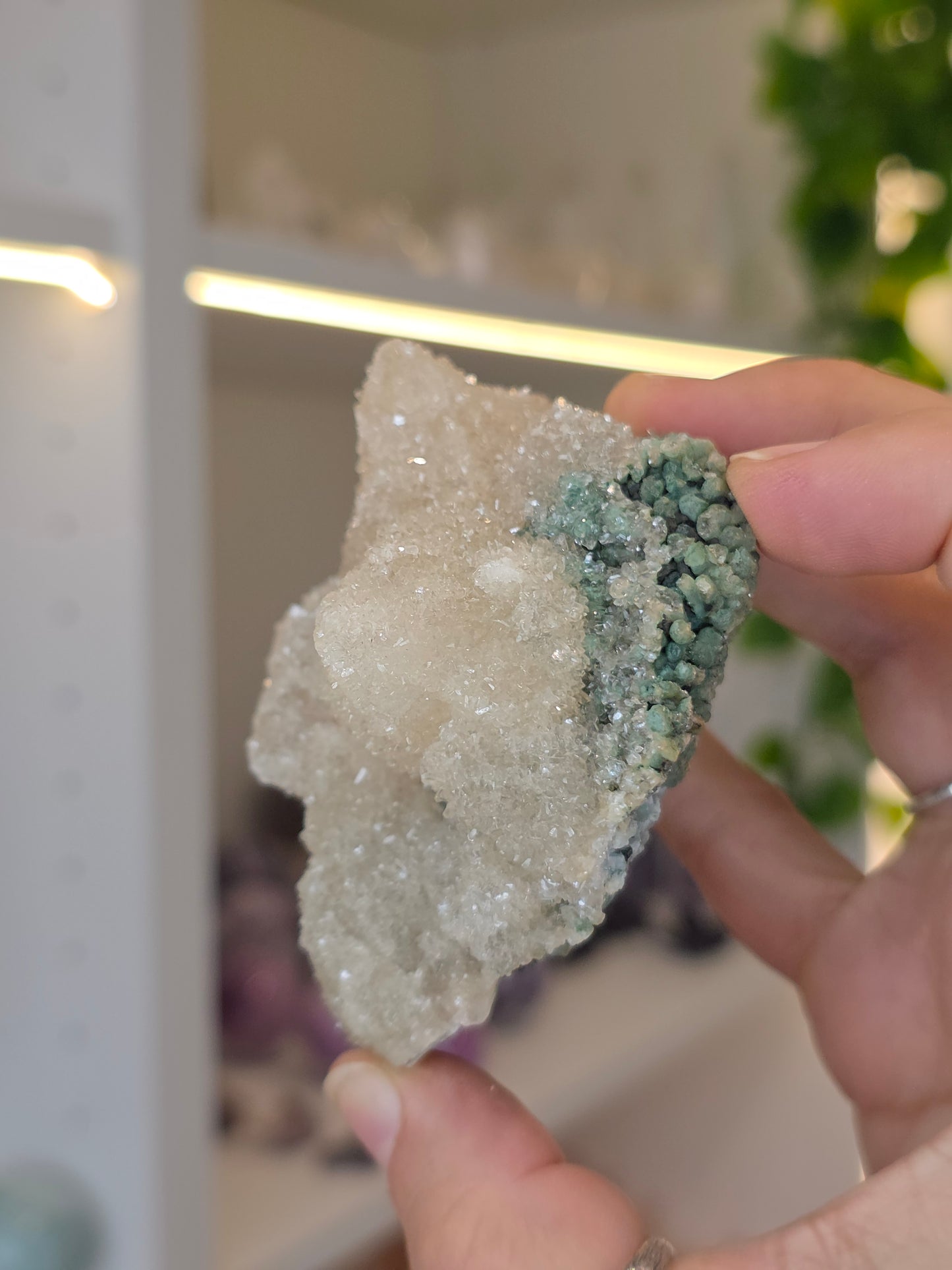 Sugary Dogtooth Calcite with Heulandite and Stilbite from Madhya Pradesh, India - L38