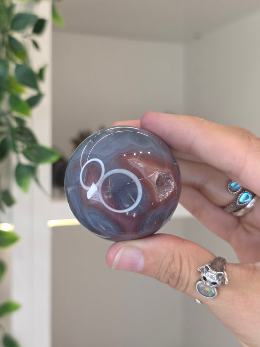 Swazi Agate Sphere from Mozambique - W