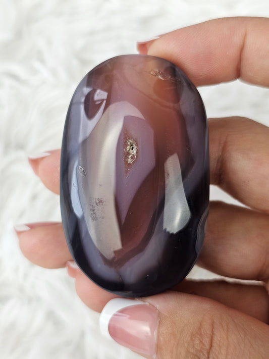 Botswana Agate Palm Stone- MAS0738
