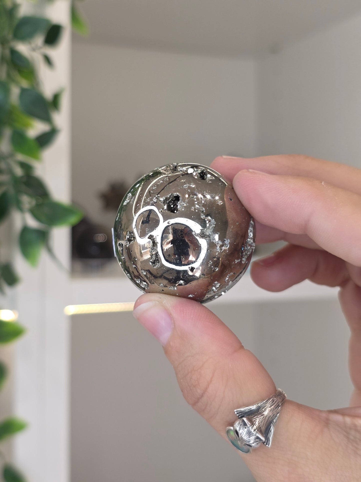 Peruvian Druzy Pyrite Sphere - E