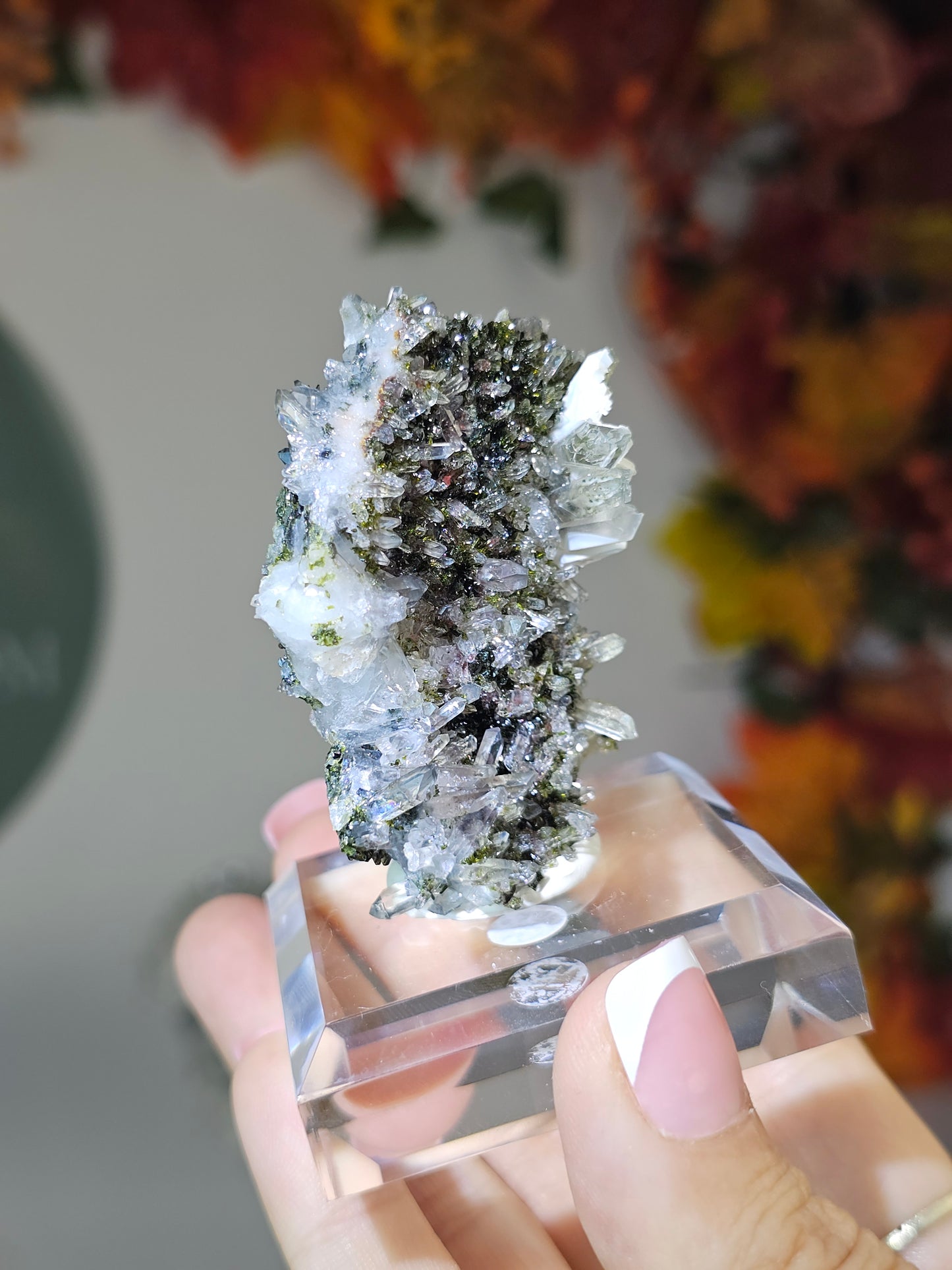 Epidote with Quartz from Sichuan, China - MAS2658