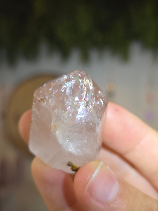 Brazilian Pink Lemurian Quartz Tower A