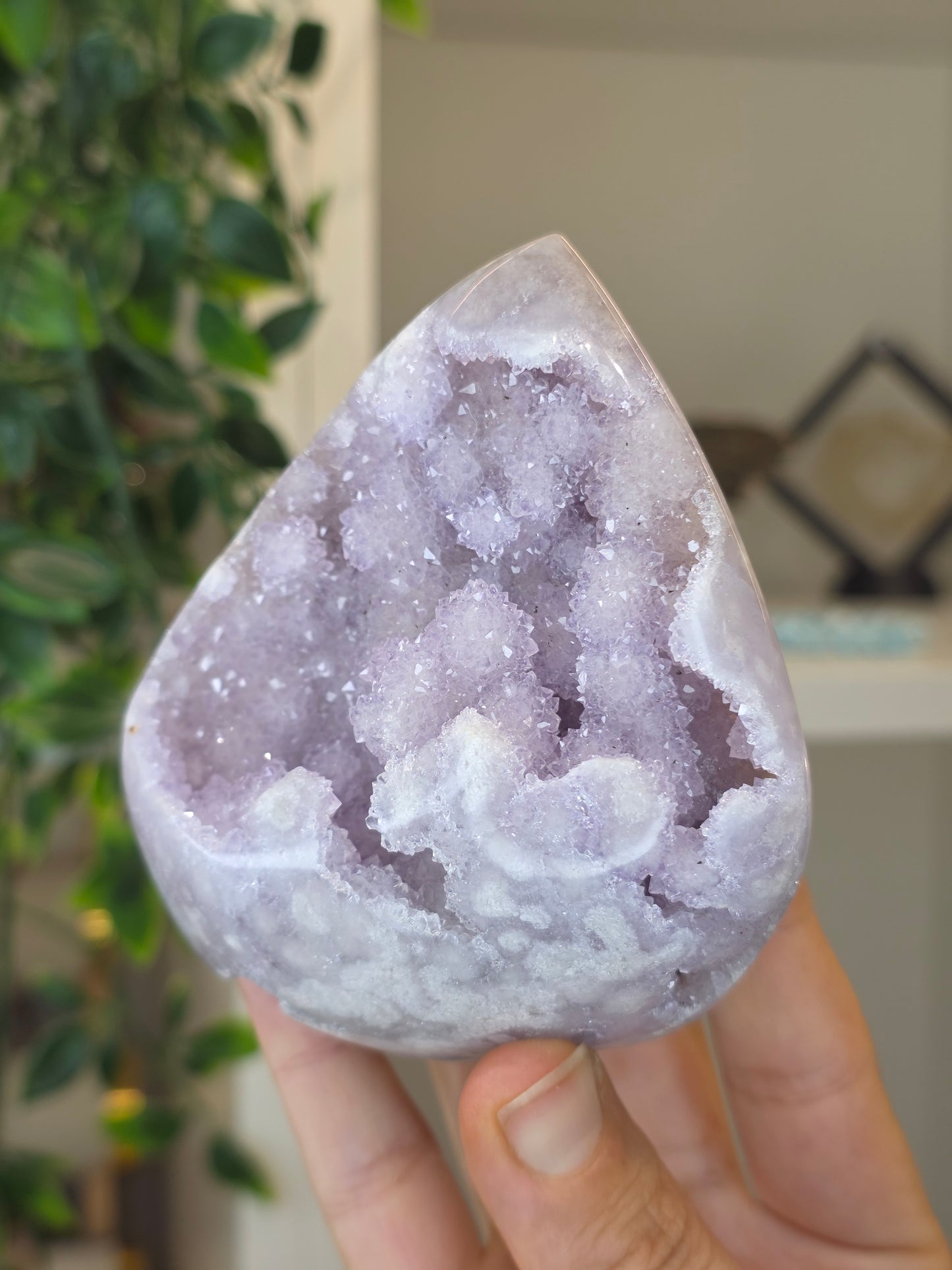 High Grade Madagascan Pink Amethyst Freeform Tear Drop - A