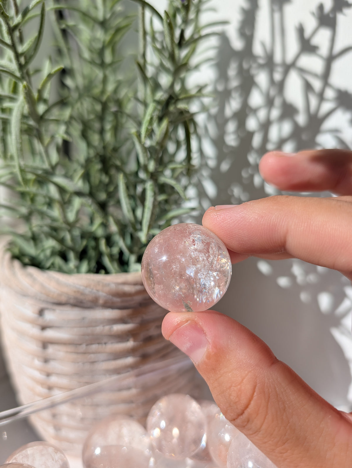 Intuitively Chosen Pink Himalayan Quartz Mini Spheres