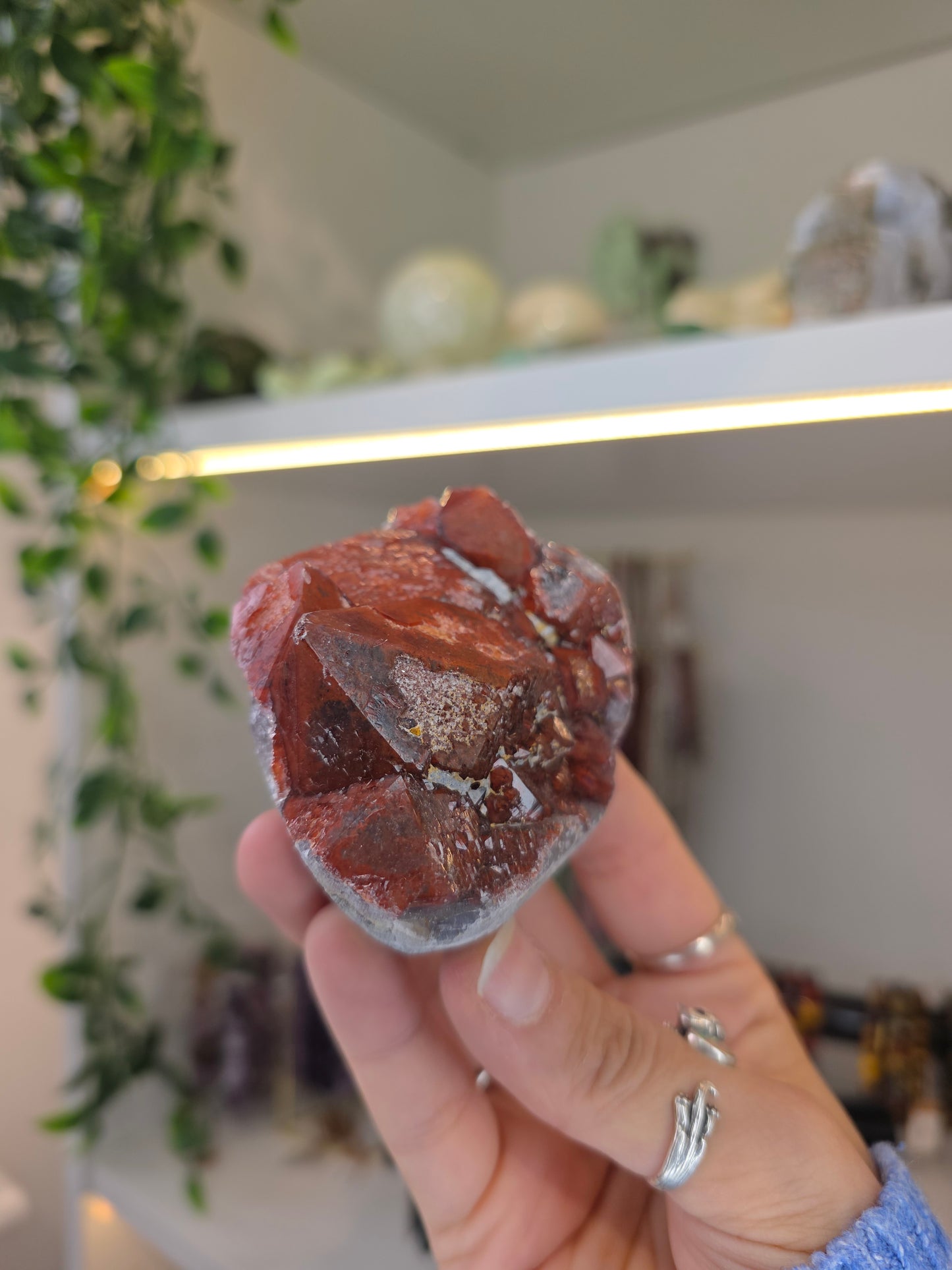 'Alien Amethyst' Hemitite Included Amethyst from Hyderabad, India A