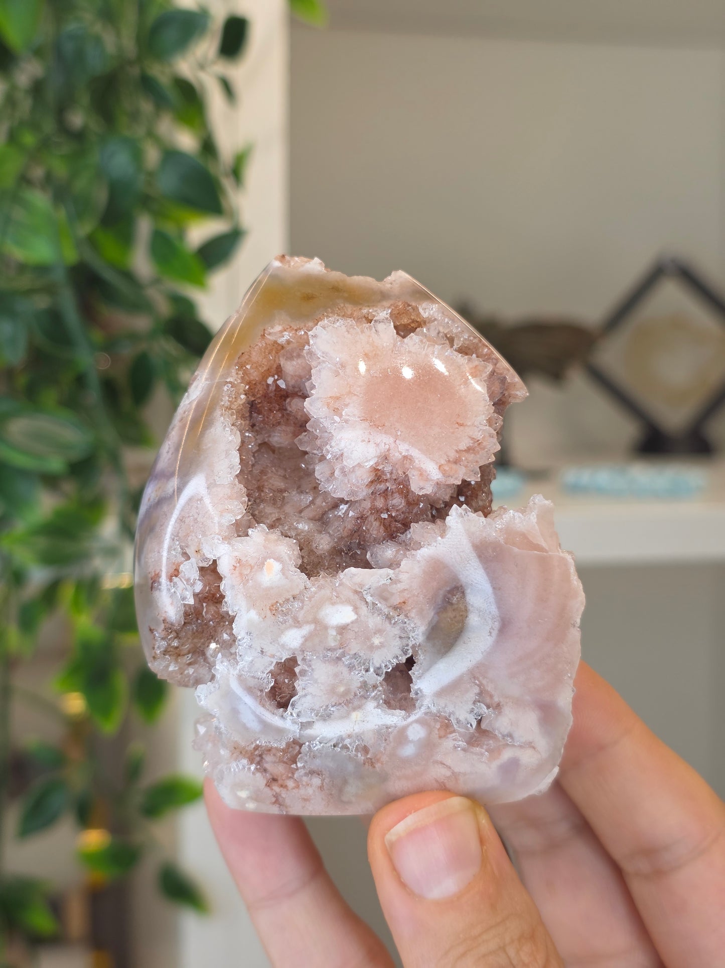 High Grade Madagascan Pink Amethyst Freeform Tear Drop - G