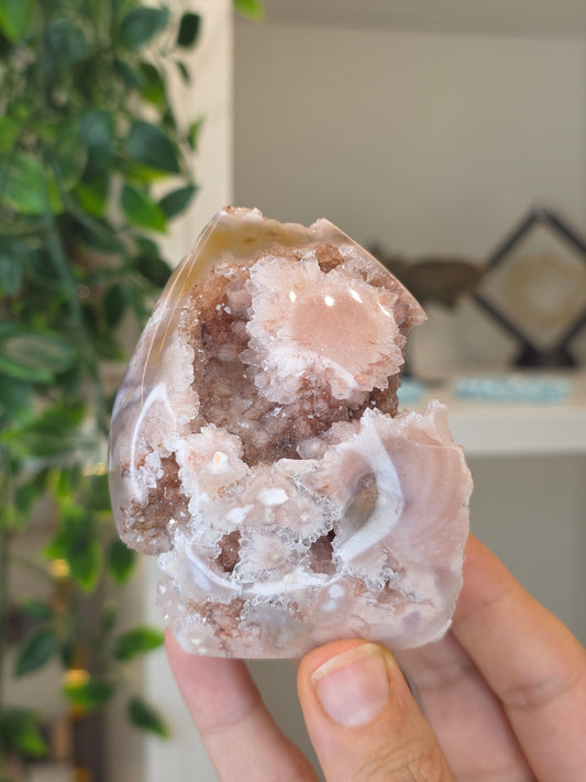 High Grade Madagascan Pink Amethyst Freeform Tear Drop - G