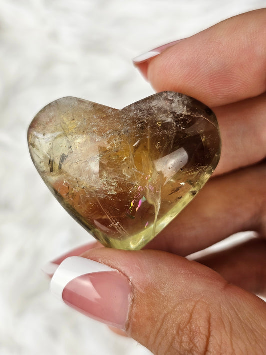 Citrine Heart Stone - MAS0731