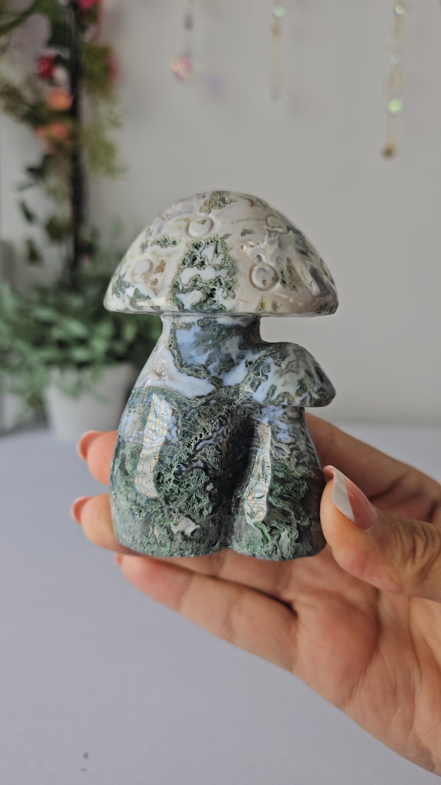 Moss Agate Mushroom B - MAS0652