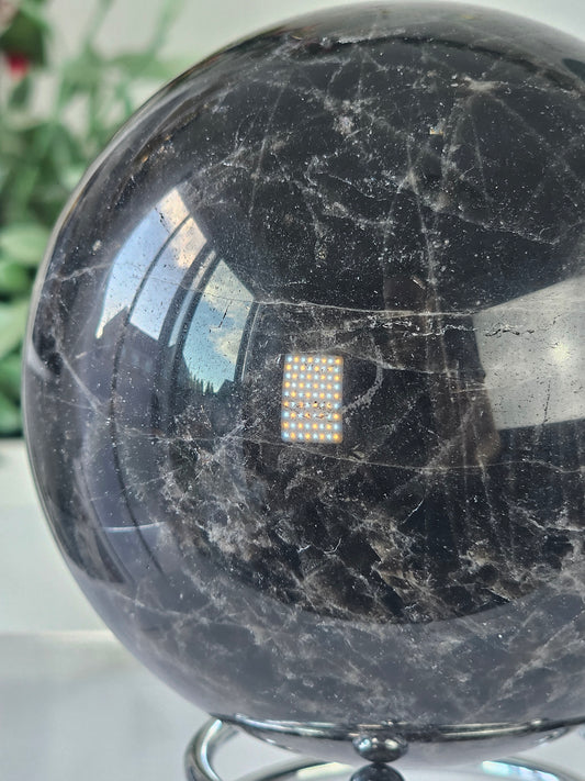 Black Rose Quartz Sphere - MAS0710