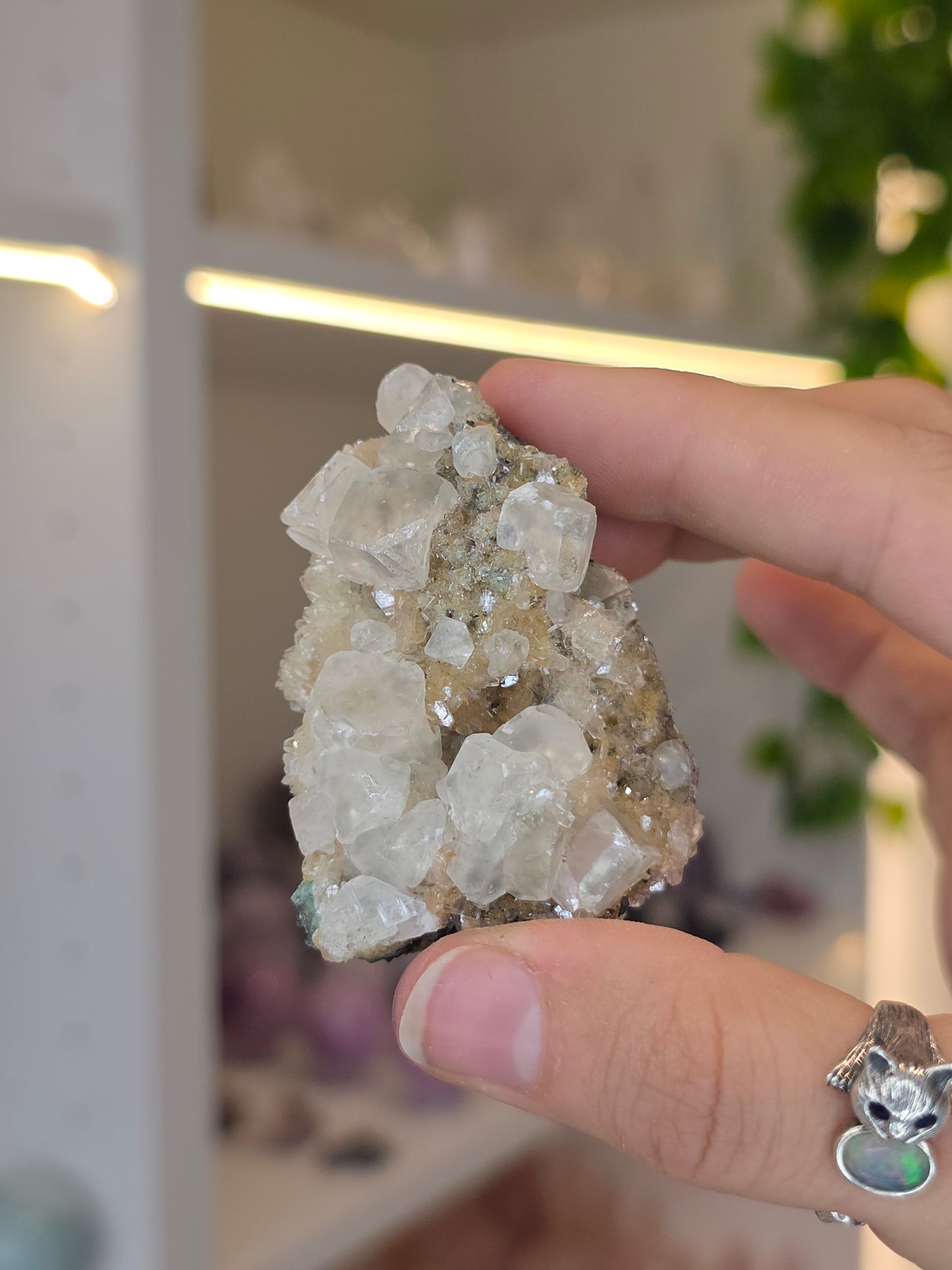Sugary Dogtooth Calcite with Heulandite and Stilbite from Madhya Pradesh, India - C18