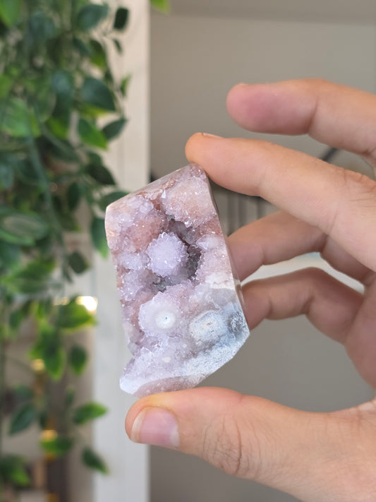 High Grade Madagascan Pink Amethyst Freeform - B