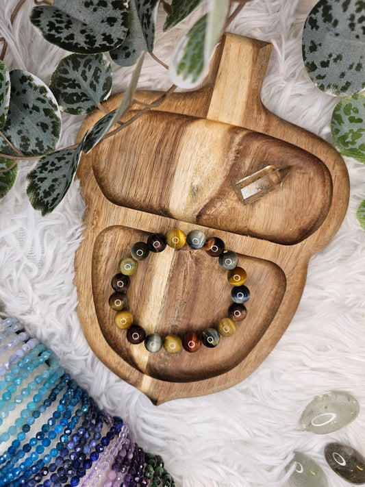 Mixed Tigers Eye 10mm Bracelet - MAS1031