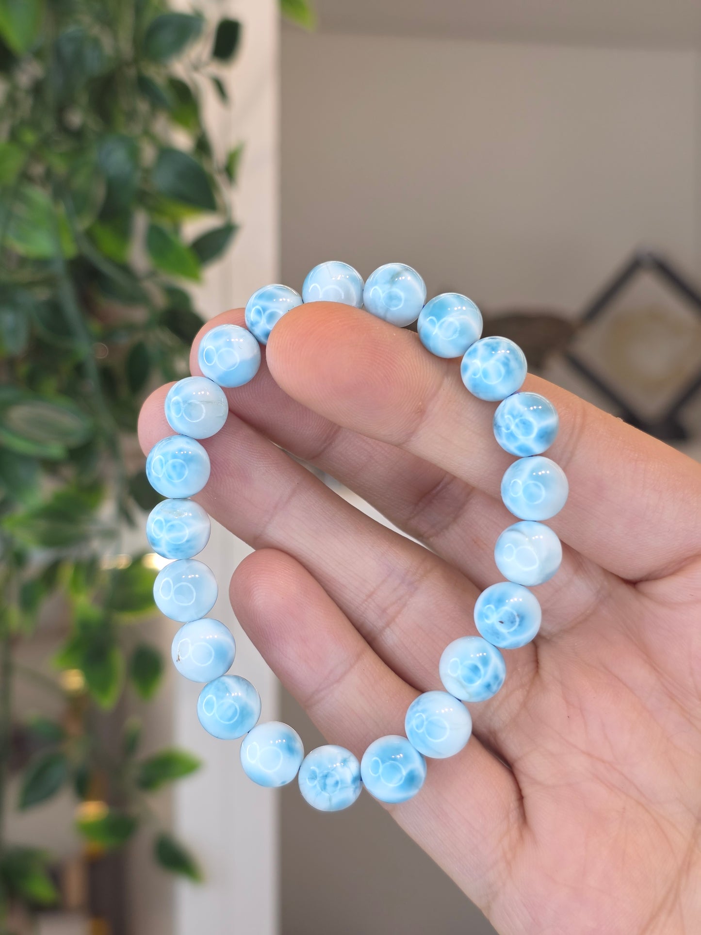 High Grade Larimar Bracelet 8mm - B