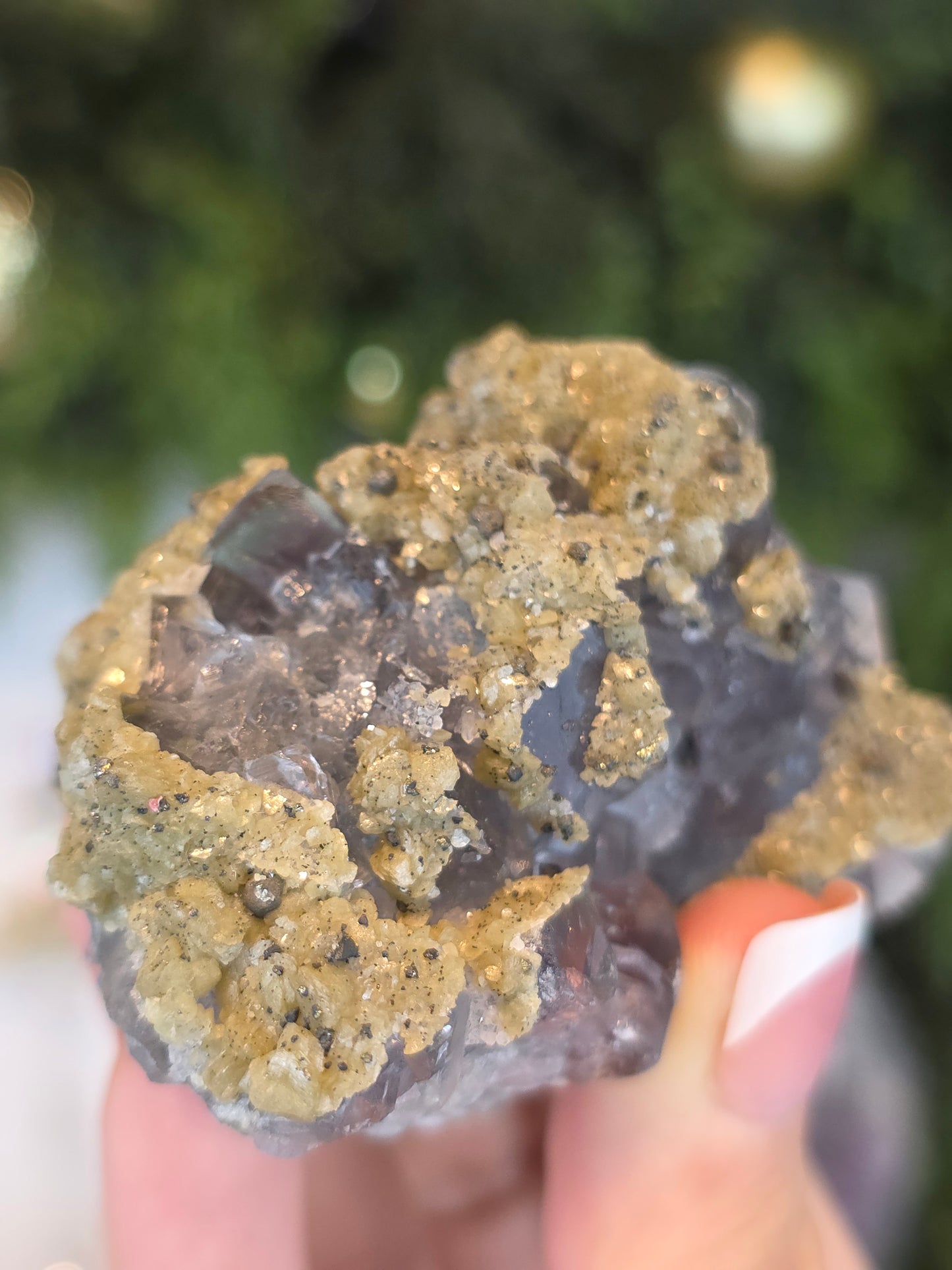 Daylight Fluorite with Golden Mica from Nigeria - MAS6081