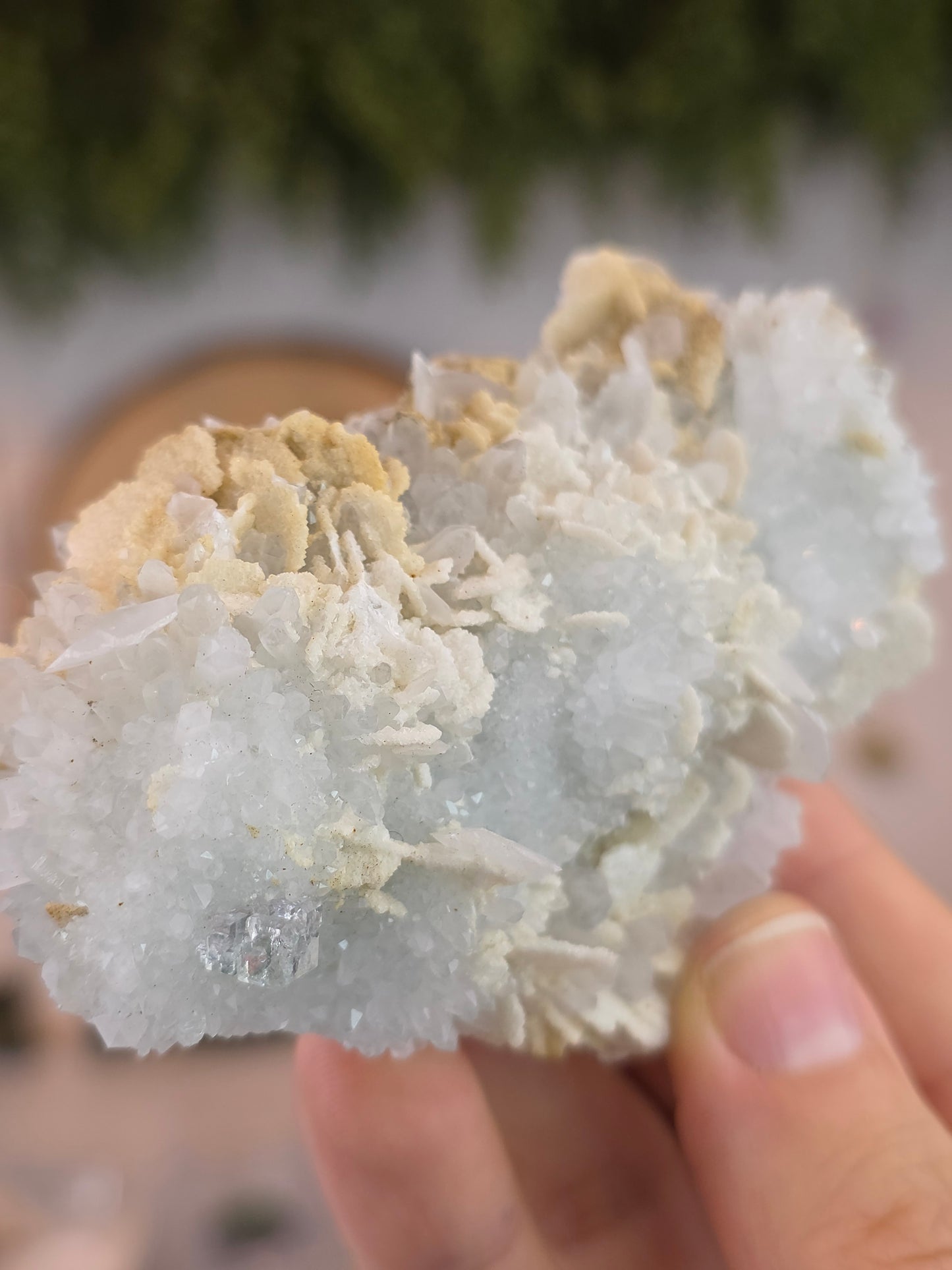 Petal Calcite with Quartz & Fluorite from Hubei, China
