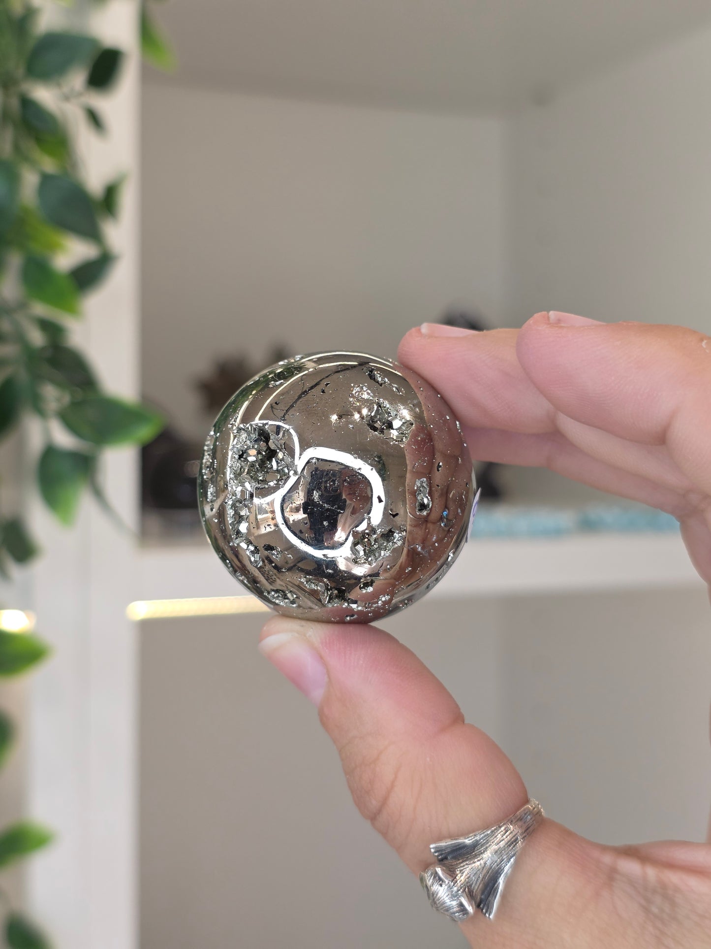 Peruvian Druzy Pyrite Sphere - E