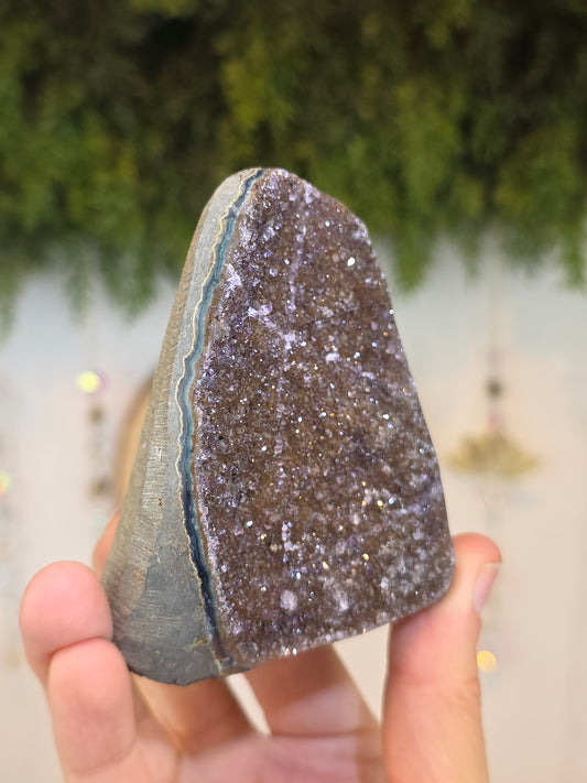 Brazilian Rainbow Amethyst Cut Base