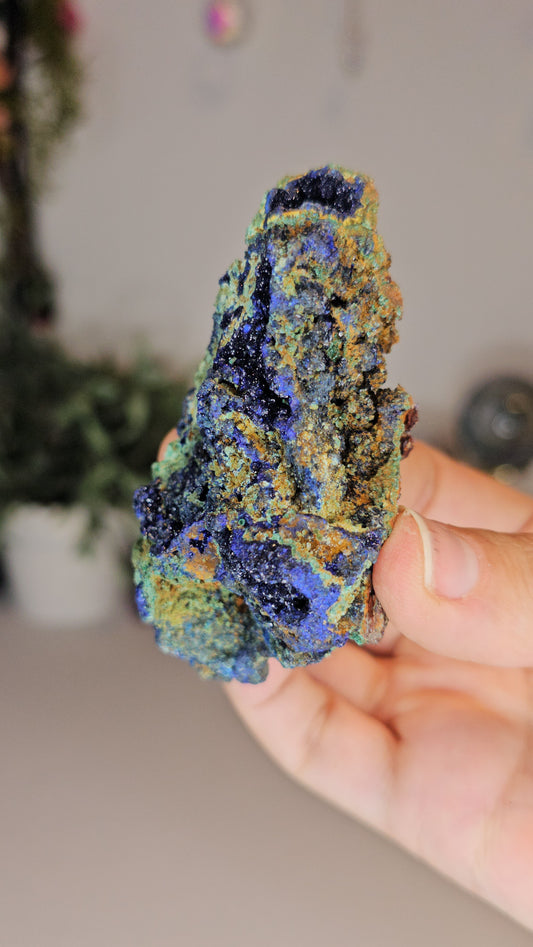 Azurite with Malachite Specimen L - MAS0503