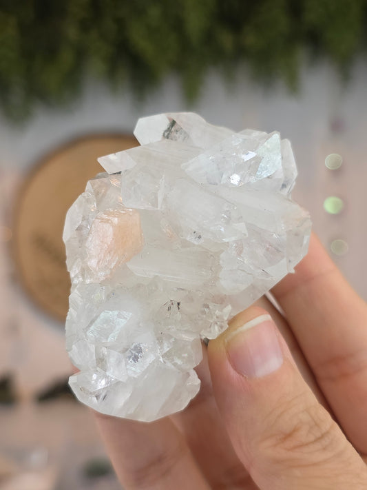 Diamond Apophyllite with Stilbite from Maharashtra, India C