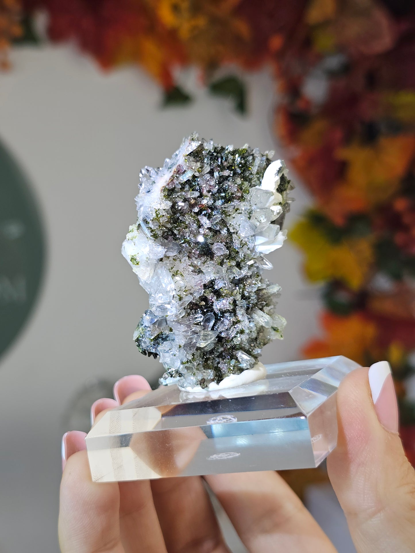 Epidote with Quartz from Sichuan, China - MAS2658