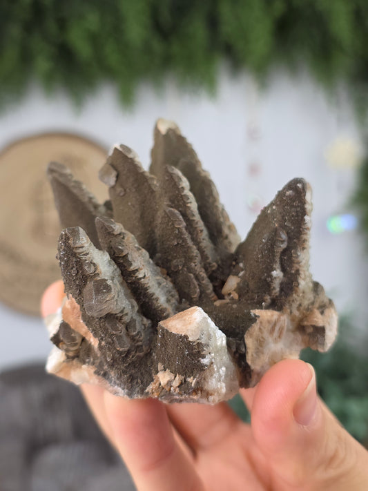 Chocolate Calcite Specimen from Guizhou, China A