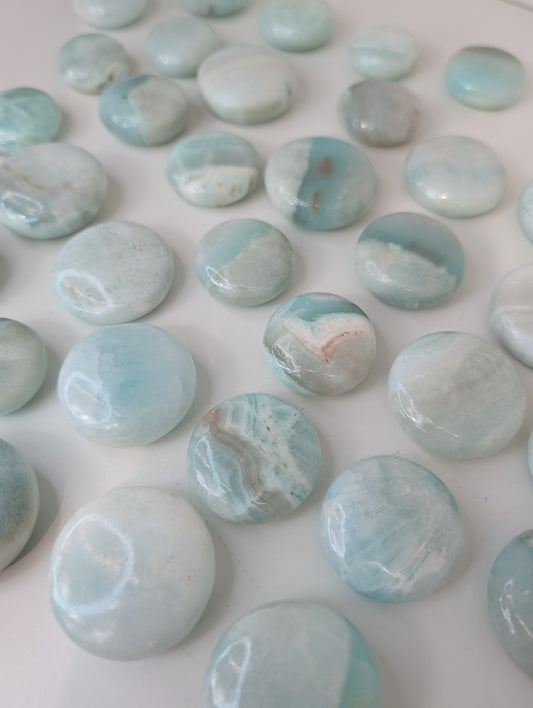 Intuitively Chosen Pastel Colour Pakistan Caribbean Calcite Button Flat Stones