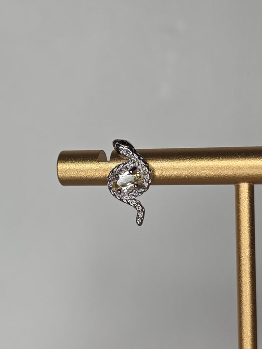 Natural Citrine Snake Earrings with S925 Posts