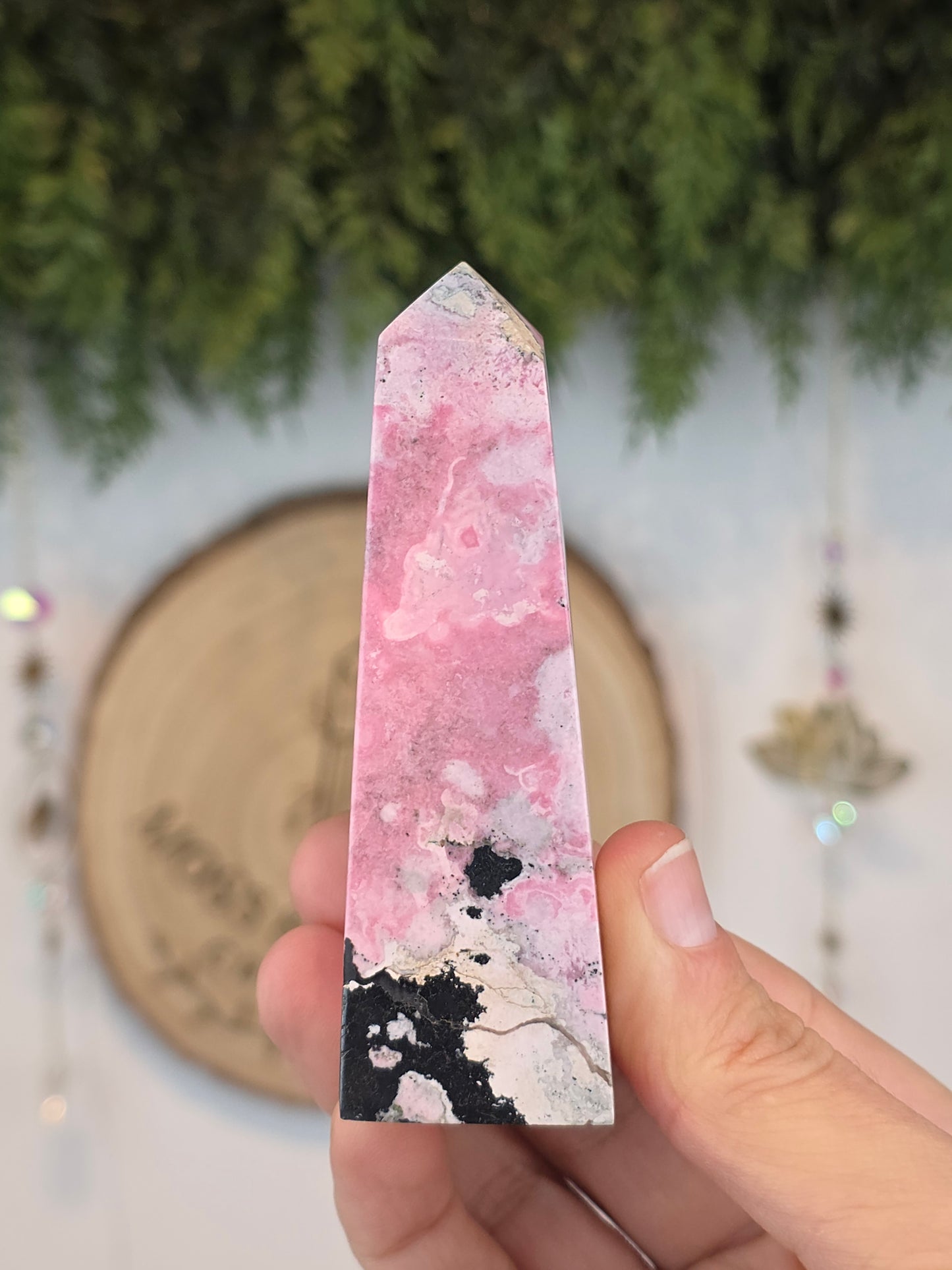 Peruvian Rhodonite Obelisk C